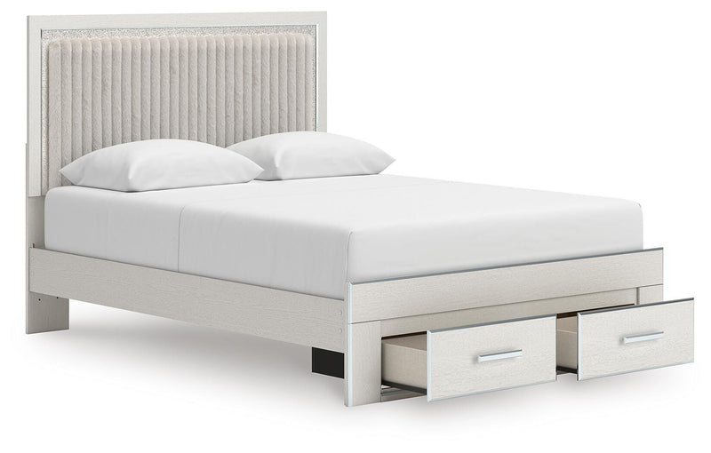 Zuraleus Queen Storage Bed, Dresser, Mirror and Nightstand