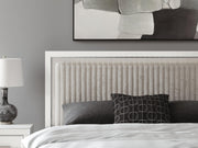 Zuraleus King Upholstered Panel Platform Bed