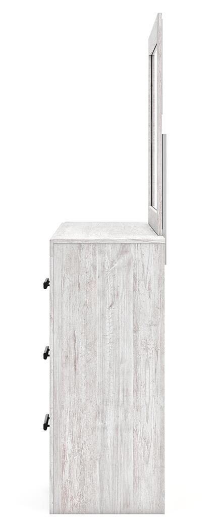 Cayboni King Panel Bed, Dresser, Mirror, Chest and Nightstand