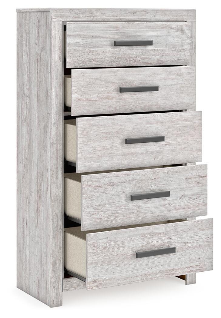 Cayboni Queen Panel Bed, Chest and Nightstand