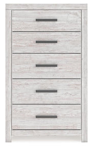 Cayboni Full Panel Bed, Dresser, Mirror, Chest and 2 Nightstands