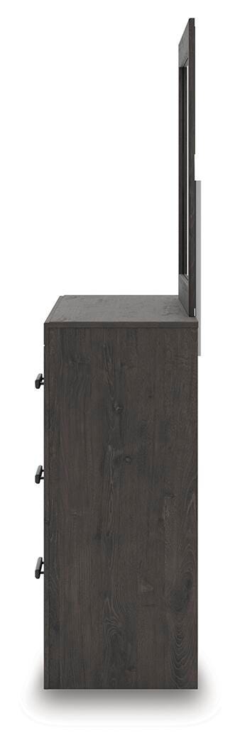 Prendonea Twin Panel Bed, Dresser and Mirror