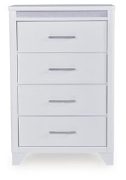 Jarlee Queen Upholstered Panel Bed, Dresser, Mirror, Chest and 2 Nightstands