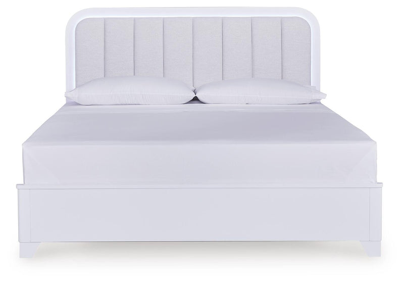 Jarlee King Upholstered Panel Bed