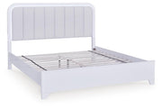Jarlee King Upholstered Panel Bed