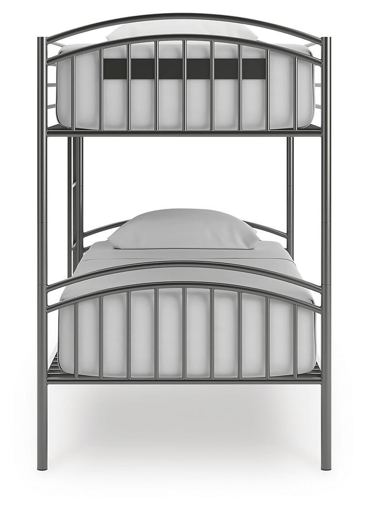 Lanceburg Twin over Twin Bunk Bed with Ladder