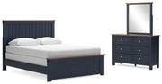 Landocken Queen Panel Bed, Dresser and Mirror