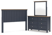 Landocken Queen Panel Headboard, Dresser and Mirror