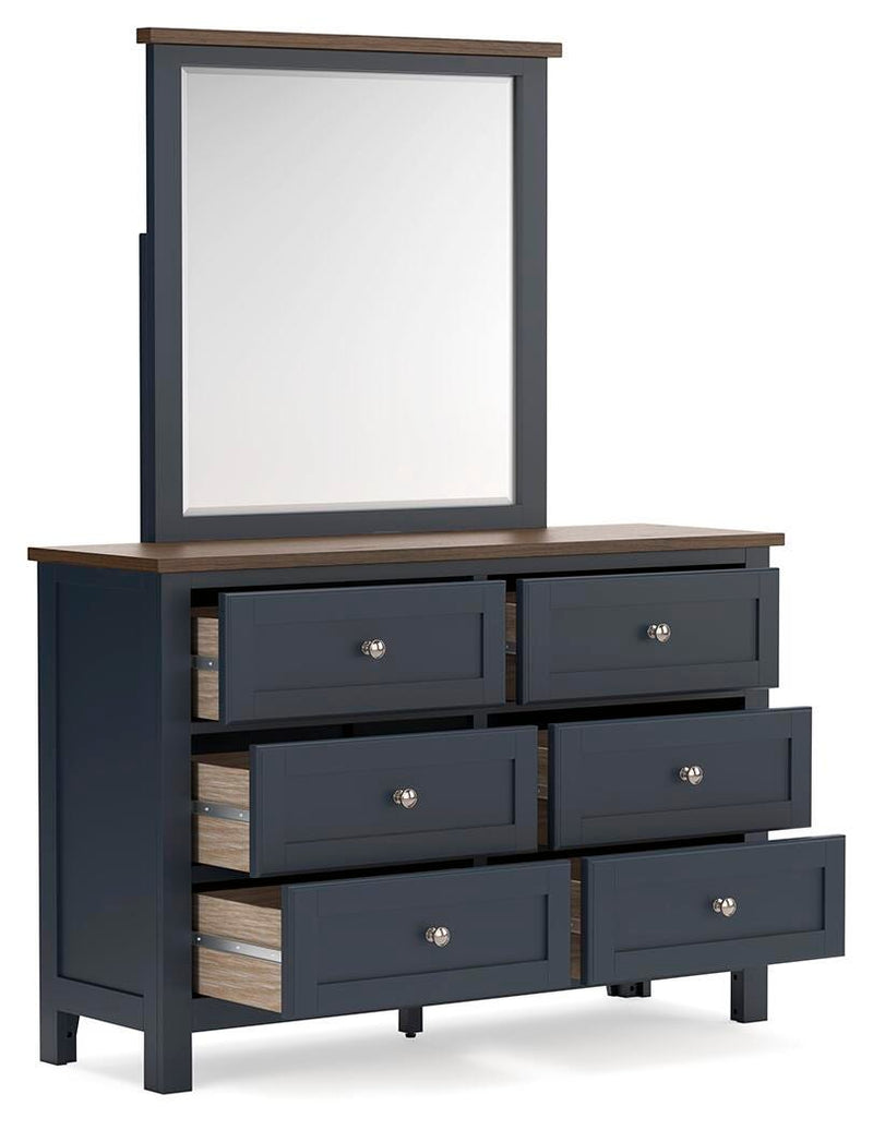 Landocken Queen Panel Bed, Dresser and Mirror