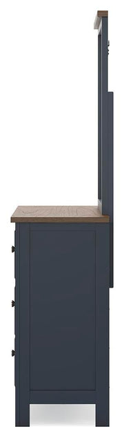 Landocken Full Panel Bed, Dresser and Mirror