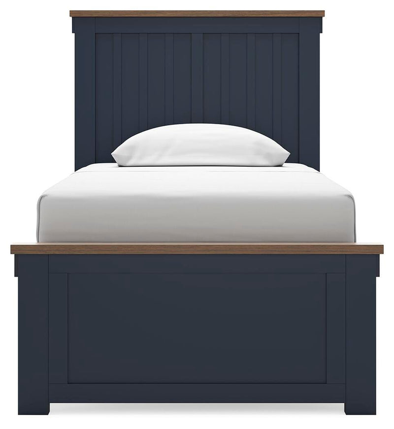 Landocken Twin Panel Bed, Dresser, Mirror and Nightstand