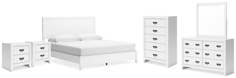 Binterglen King Panel Bed, Dresser, Chest and 2 Nightstands