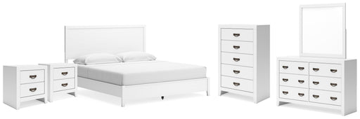 Binterglen King Panel Bed, Dresser, Chest and 2 Nightstands