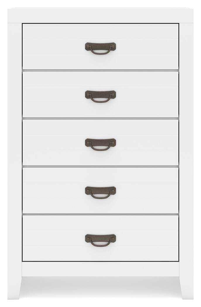 Binterglen King Panel Bed, Dresser, Chest and 2 Nightstands
