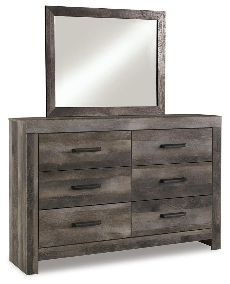 Wynnlow Full Crossbuck Panel Bed, Dresser and Mirror
