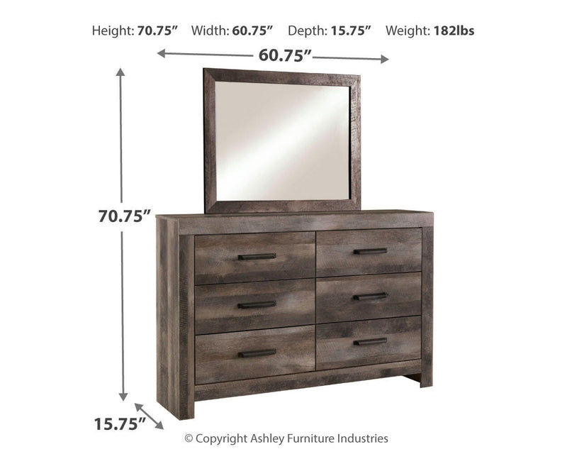 Wynnlow Queen Panel Bed, Dresser and Mirror