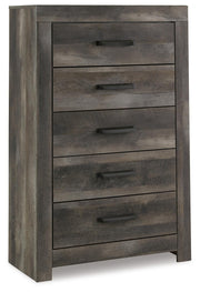 Wynnlow King Crossbuck Panel Bed and Chest