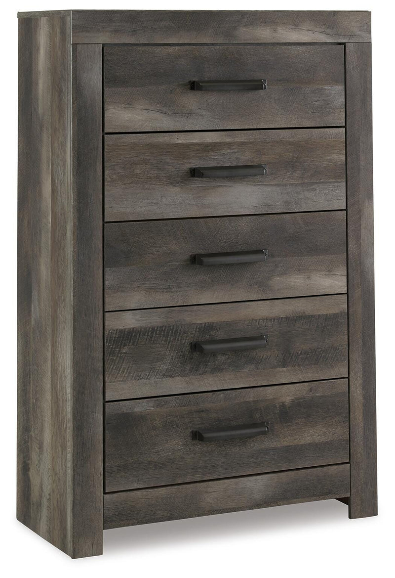 Wynnlow King Crossbuck Panel Bed and Chest