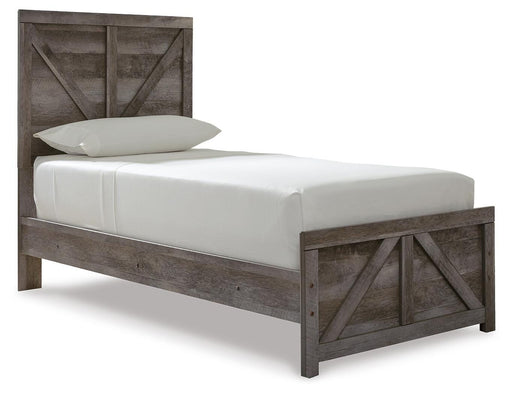 Wynnlow Twin Crossbuck Panel Bed