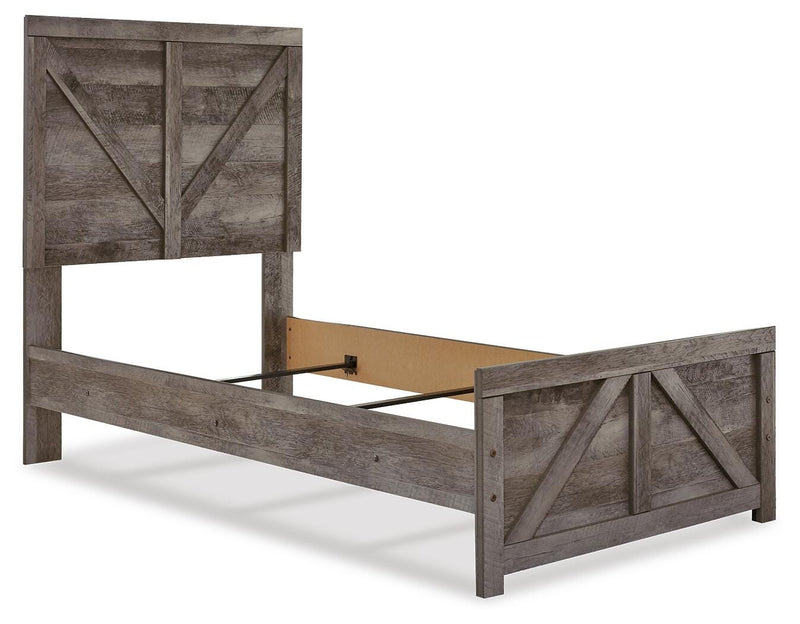 Wynnlow Twin Crossbuck Panel Bed