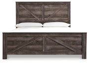 Wynnlow King Crossbuck Panel Bed