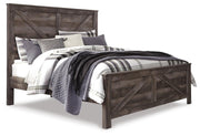 Wynnlow King Crossbuck Panel Bed