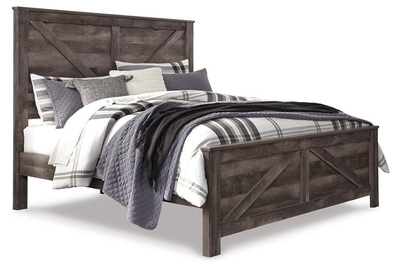 Wynnlow King Crossbuck Panel Bed