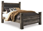 Wynnlow Queen Upholstered Poster Bed