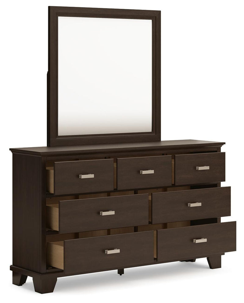 Covetown Twin Panel Bed, Dresser and Mirror