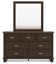 Covetown King Panel Bed, Dresser and Mirror
