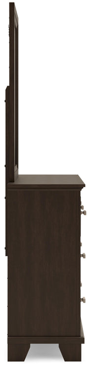 Covetown California King Panel Bed, Dresser and Mirror