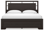 Covetown King Panel Bed, Dresser, Mirror and Nightstand