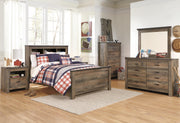 Trinell Full Bookcase Panel Bed