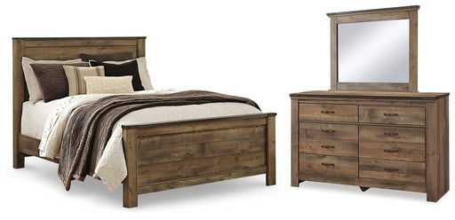 Trinell Queen Panel Bed, Dresser and Mirror