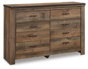 Trinell Full Bookcase Storage Bed, Dresser, Chest and Nightstand