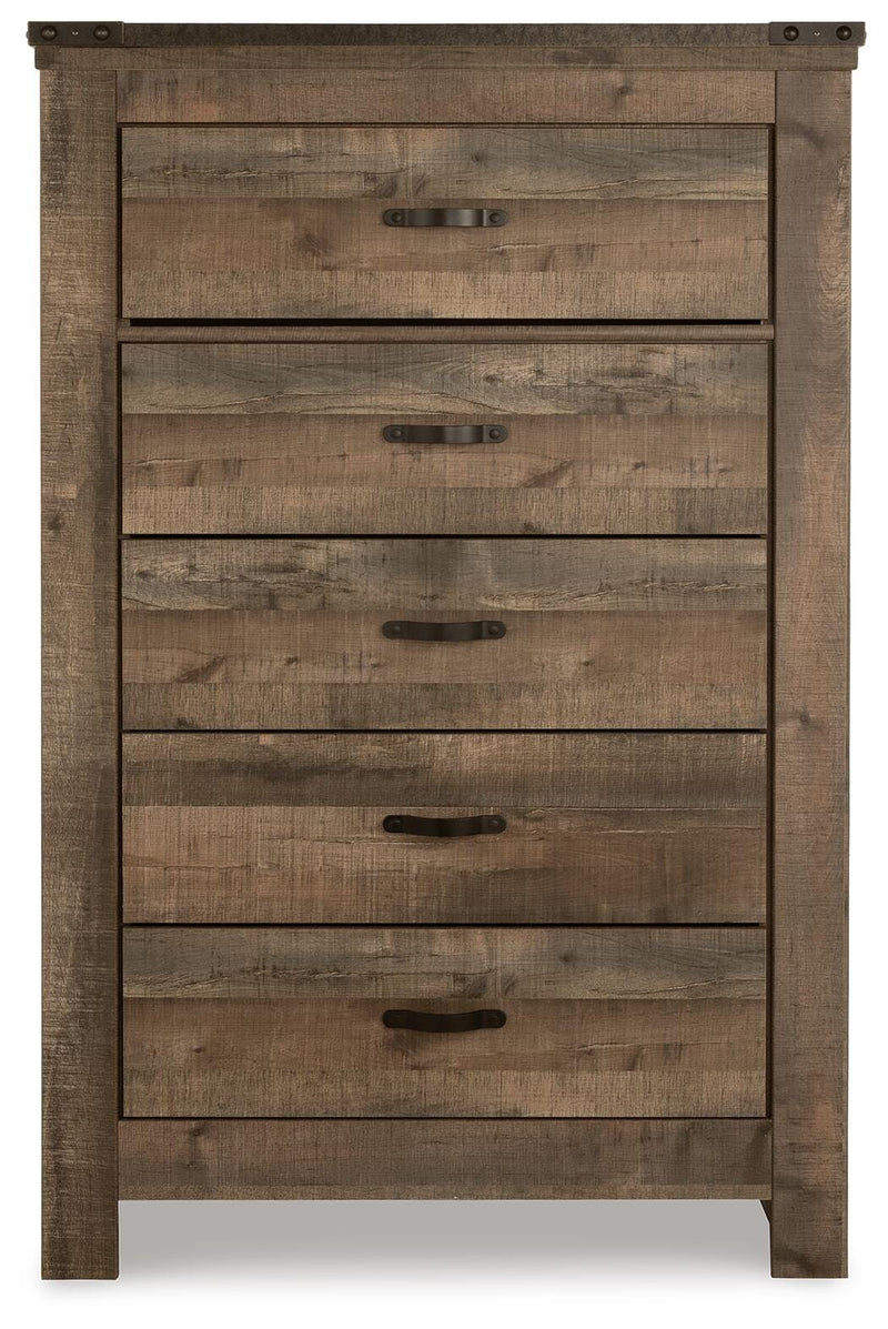 Trinell Full Bookcase Storage Bed, Dresser, Chest and Nightstand