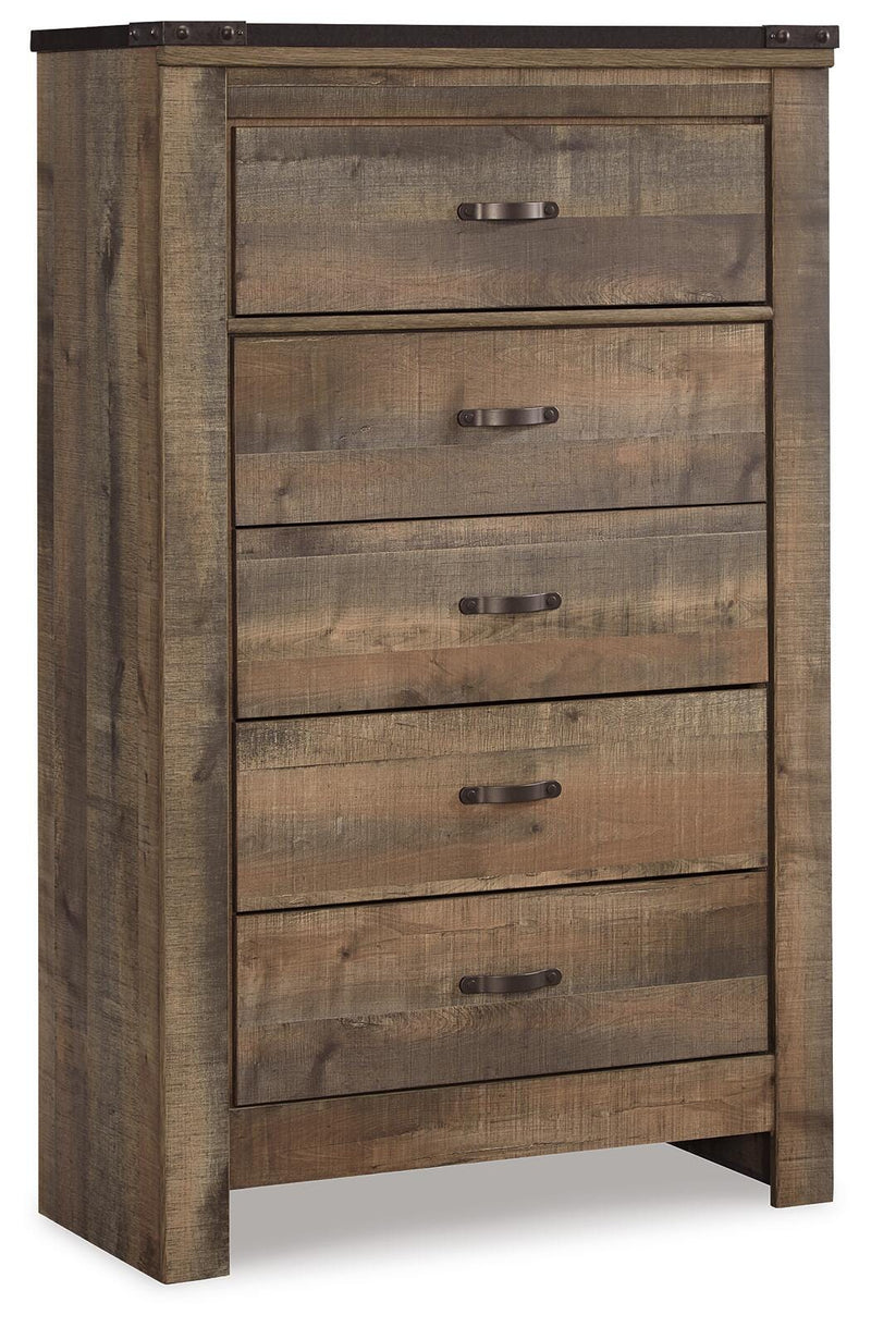 Trinell Full Bookcase Storage Bed, Dresser, Chest and Nightstand
