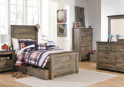 Trinell Twin Panel Bed with 1 Large Storage Drawer