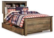 Trinell Full Bookcase Storage Bed, Dresser, Chest and Nightstand