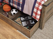 Trinell Twin Panel Bed with 1 Large Storage Drawer