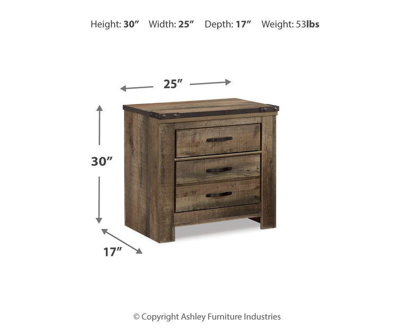 Trinell Twin Bookcase Storage Bed, Dresser and Nightstand