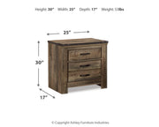 Trinell Queen Poster Bed and Nightstand