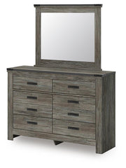 Frandern Queen Bookcase Bed, Dresser and Mirror