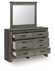 Frandern Full Panel Bed, Dresser and Mirror