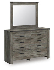 Frandern Queen Panel Bed, Dresser, Mirror, Chest and 2 Nightstands