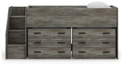Frandern Twin Loft Bed with Drawer Storage