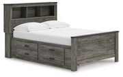 Frandern Full Bookcase Panel Bed with Storage
