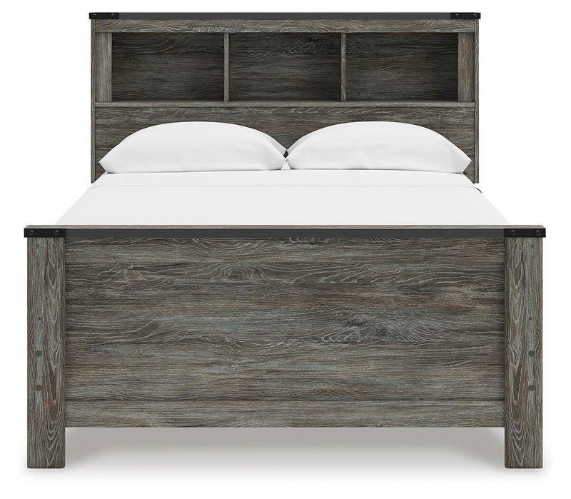 Frandern Full Bookcase Bed, Dresser and Mirror