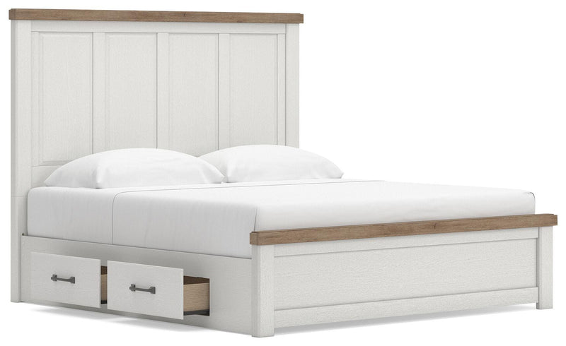 Savonport King Panel Bed with Storage