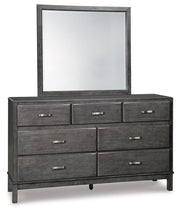Caitbrook California King Storage Bed, Dresser, Mirror and Chest